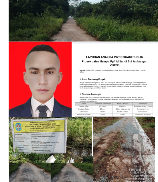 Sumber foto ketua Lin DPC Kubu Raya